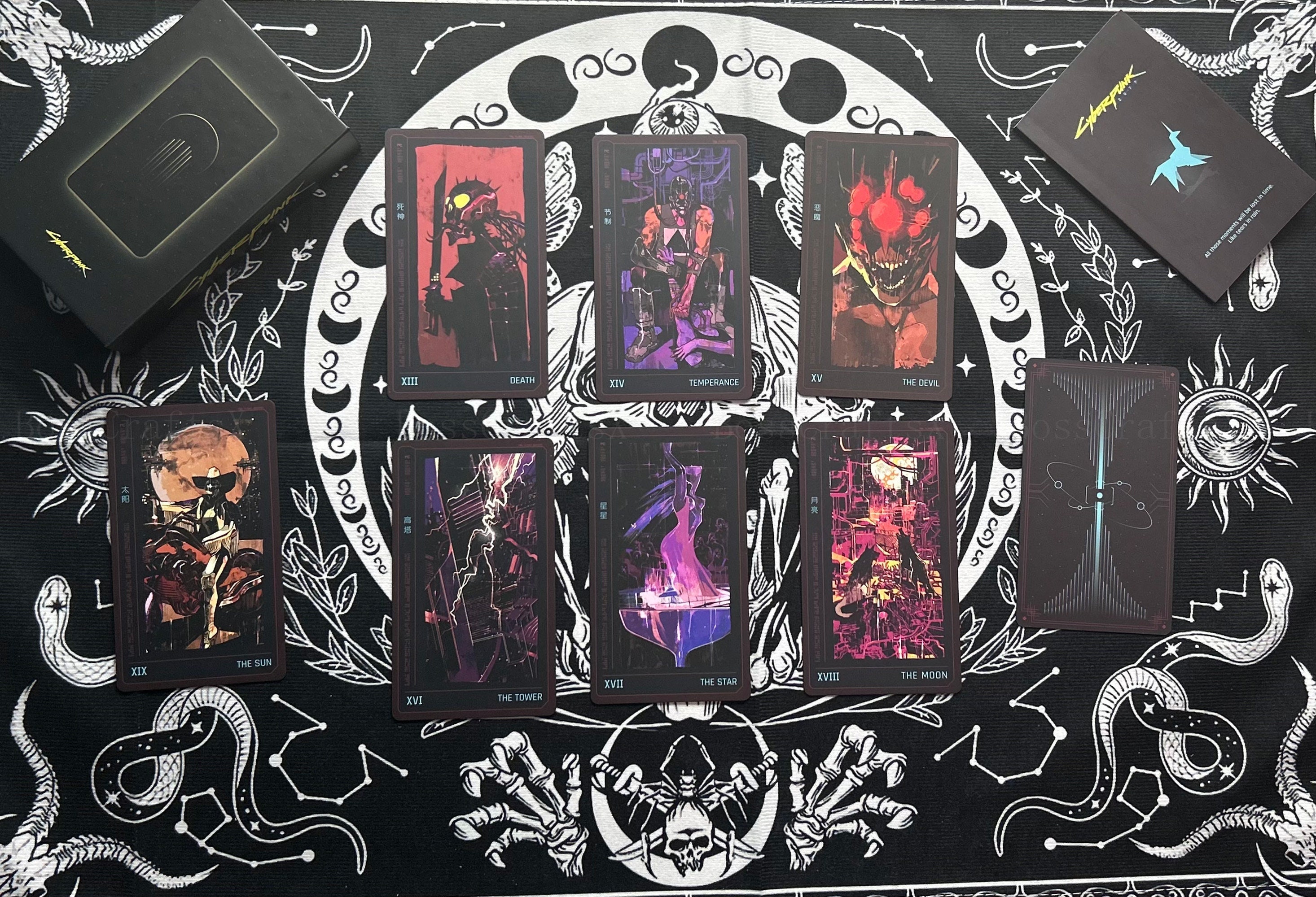 Cyberpunk 2077 Tarot Cardscyberpunk Phantom Liberty Tarot Etsy Australia
