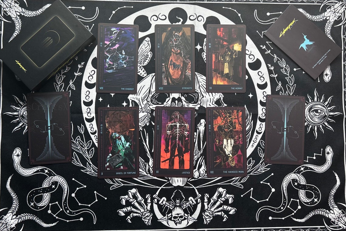 Cyberpunk 2077 Tarot Cardscyberpunk Phantom Liberty Tarot Etsy Canada