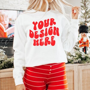 Comfort Colors White 1566 Mockup| Christmas Mockups