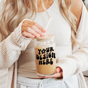 16 oz Glass Can Mockup| Beer Can Glass Mockup| Glass Can Mockup