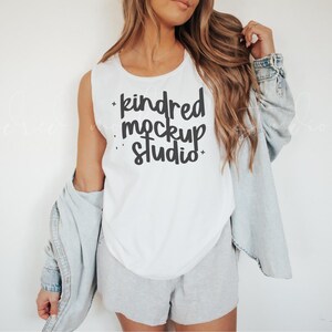 Comfort Colors 9360 Tank Top| White 9360 Comfort Colors Tank Top| Tank Top Mockup| Summer Mockup| Comfort Colors Mockup