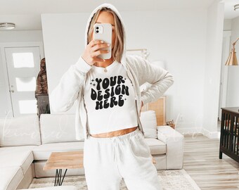 Bella Canvas Baby Tee Mockup| White Bella Canvas 1010 Mockup| Baby Tee Mockup| Crop Top Mockup| White Cropped Tee Mockup
