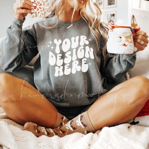 Pepper Comfort Colors 1566 Mockup| Christmas Mockup| Comfort Colors Sweatshirt Mockup| POD