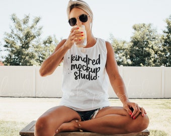 Comfort Colors 9360 Tank Top| White 9360 Comfort Colors Tank Top| Tank Top Mockup| Summer Mockup| Comfort Colors Mockup