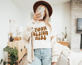 Ivory Comfort Colors 1717 T-Shirt Mockup| Comfort Colors T-shirt Mockup| Trendy Mockups