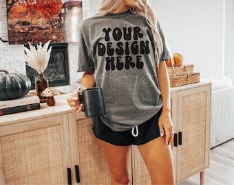 Pepper Comfort Colors 1717 Mockup| Halloween Mockup| Fall Mockup
