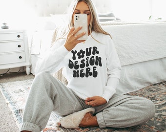 Comfort Colors 6014 Mockup| Comfort Colors Mockup| Comfort Colors Long Sleeve T-Shirt Mockup