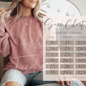 Comfort Colors 1566 Size Chart| Comfort Colors Size Chart