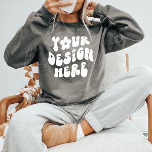 Gildan 18000 Charcoal Mockup| Fall Mockups| Gildan 18000 Mockup