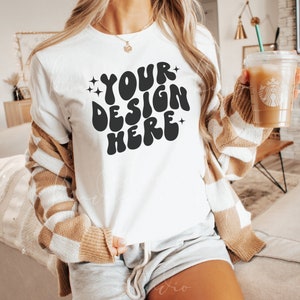 Gildan 5000 White Mockup| Gildan Mockups| White Shirt Mockup| Print On Demand Mockup