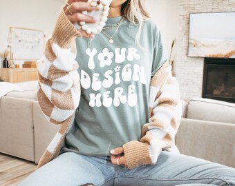 Bay Comfort Colors 1717 Mockup| Trendy Shirt Mockup
