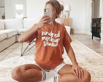 Yam Comfort Colors 1717 T-Shirt Mockup| Comfort Colors T-shirt Mockup| POD Mockup| Comfort Colors Mockup