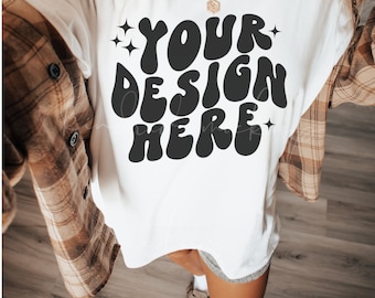 Bella Canvas Mockup| White Bella Canvas 3001 Mockup| Oversized Mockup| White T-shirt Mockup| Bella and Canvas 3001 Mockup