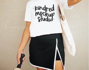 White Comfort Colors 1717 T-Shirt Mockup| Comfort Colors T-shirt Mockup| Pickleball Mockup| Sport Mockup| Athletic Mockup