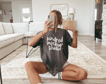 Pepper Comfort Colors 1717 T-Shirt Mockup| Comfort Colors T-shirt Mockup| Comfort Colors Mockups| POD Mockups| Printful Mockup