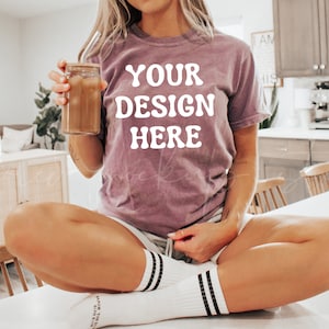 Beere Comfort Colors 1717 Mockup| 1717 Comfort Color Mockups