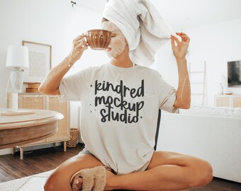 Natur 3001 Bella Canvas Mockup Bella Canvas 3001 Mockup T-Shirt Mockup Mockup Bella Canvas Mockup Print On Demand Mockup Trendy POD Mockup