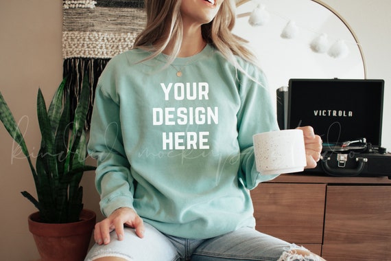 chalky mint comfort colors sweatshirt