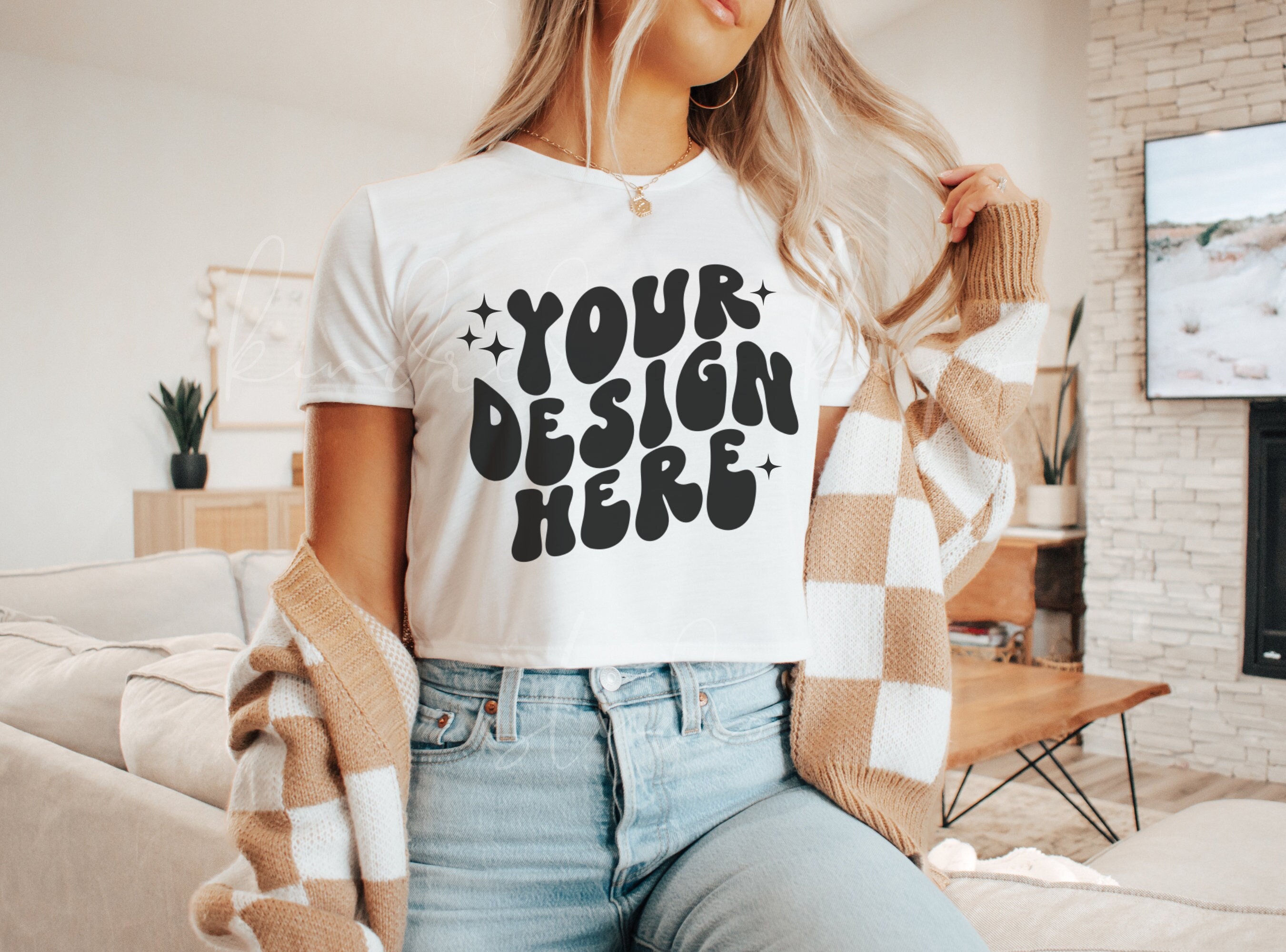 white flowy crop top
