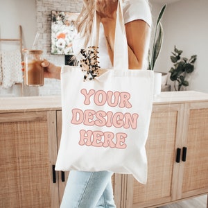 Maquette de sac fourre-tout en toile