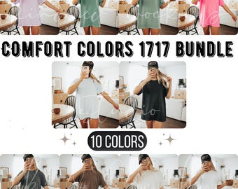 Comfort Colors 1717 T-shirt Mockup Bundle CC1717 Shirt Mockup Bundle