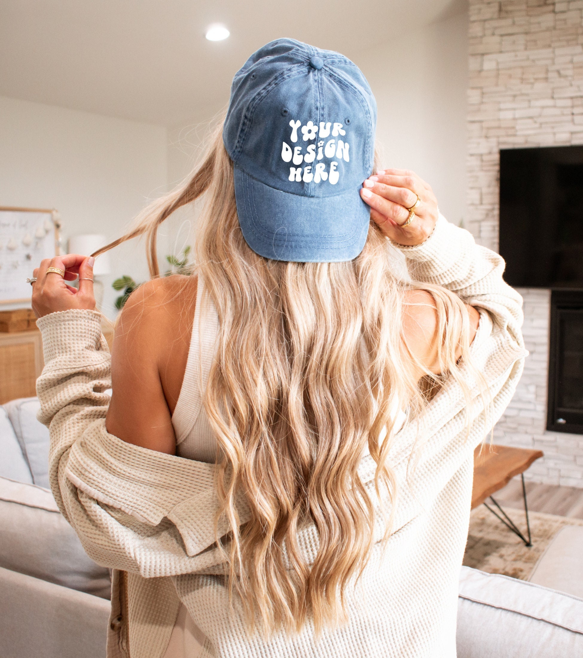 Blank Denim Hat Etsy