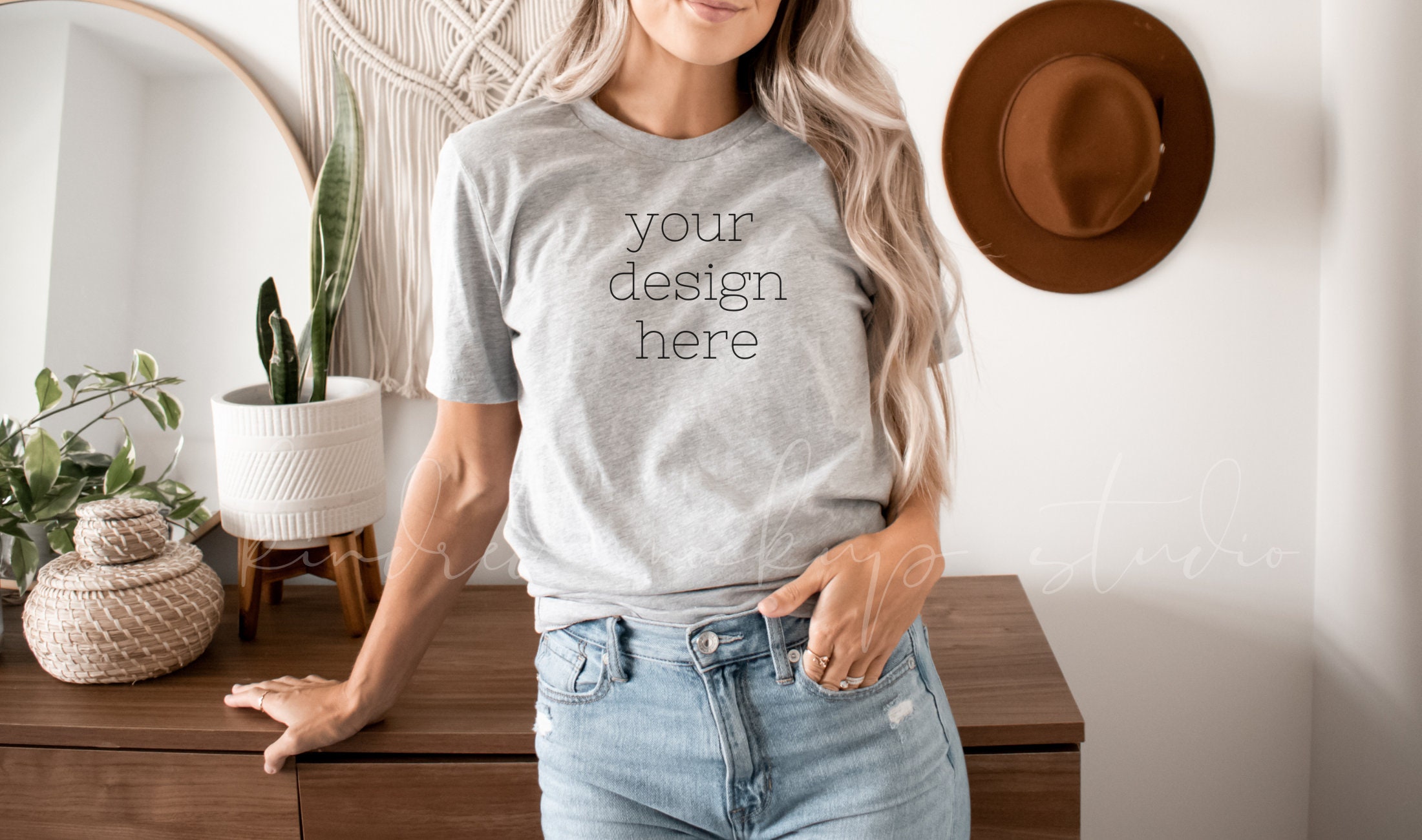 Bella Canvas 3001 Athletic Heather Mockup Grey T-shirt - Etsy