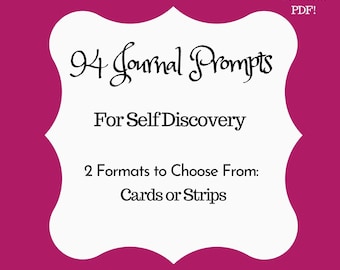 94 Journal Prompts for Self Discovery