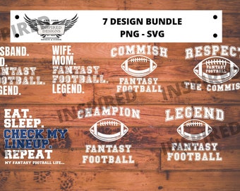 Fantasy Football Bundle SVG Commish Fantasy Football PNG Football Season SVG Fantasy Football svg Cricut