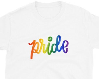 Pride Script Short-Sleeve Unisex T-Shirt