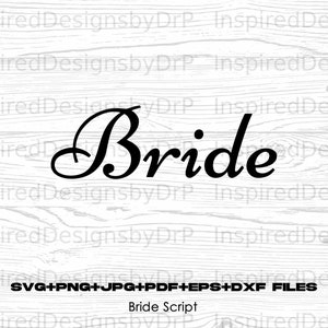 Braut in Schrift svg Braut svg Bride png