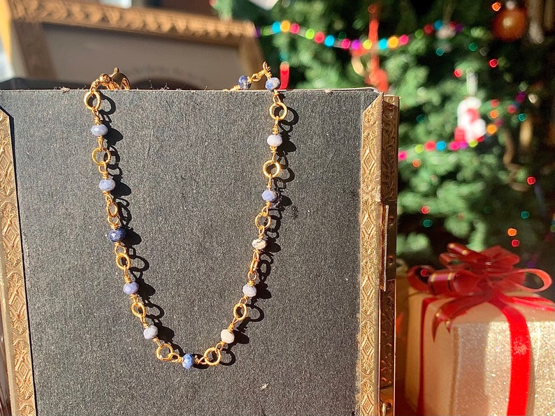 24k GoldGold vermeil sapphire bracelet