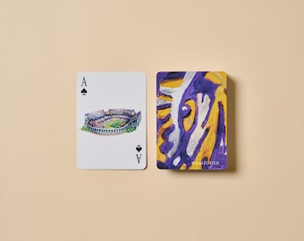 Baraja de cartas de LSU, regalos de graduación, regalo para anfitriona