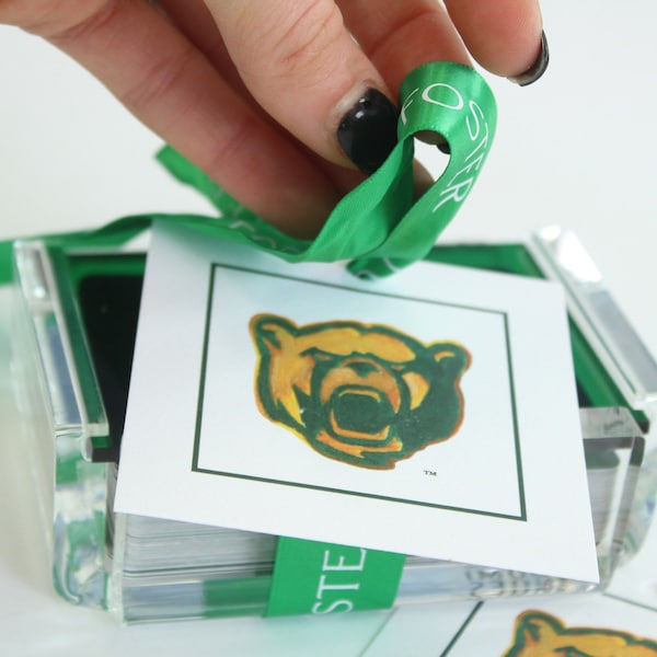 Baylor Bear Gift Tag Set, Set of 10, Baylor Gift Tags, Baylor Bears Gifting, Baylor Graduation Gift Wrap