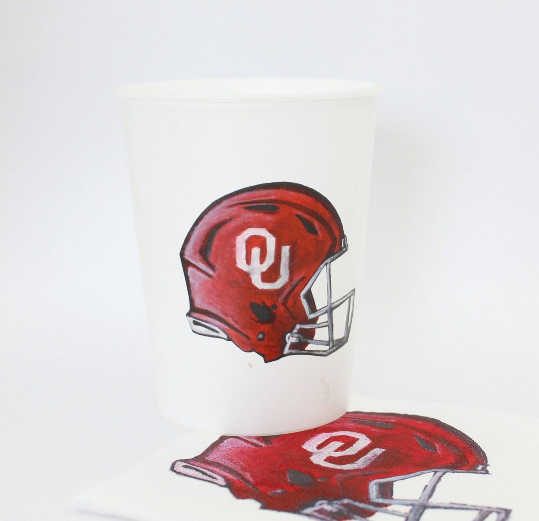 OU Football Helmet Cup Set - Etsy