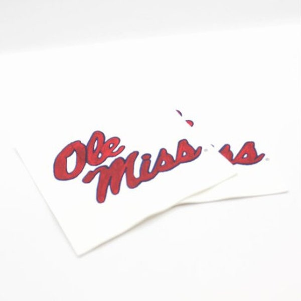 Ole Miss Logo Napkin Set