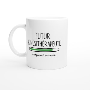 Mug futur kinésithérapeute chargement en cours - cadeau pour les futurs kinésithérapeute