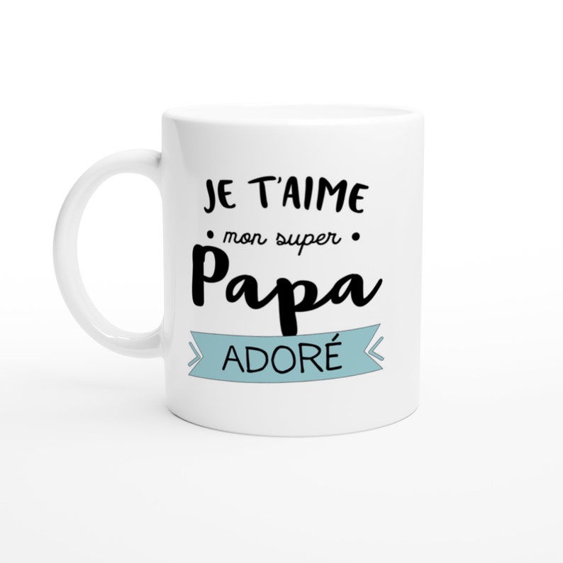 Mug Duo Maman Papa Adoré Je T'aime D'amour Lot 2 Tasses Amour Haute