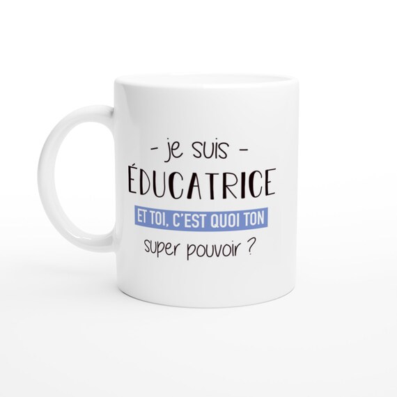 Mug Super Pouvoir Educatrice Pour Femme Cadeau Humour Depart Etsy Hong Kong