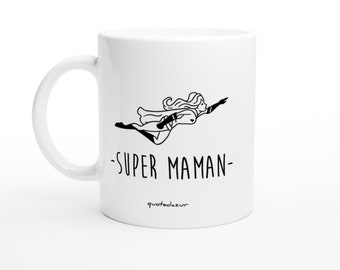 Mug Personnalisé Humour – La Meilleure Du Monde C'est Ma Maman – Céramique Blanc