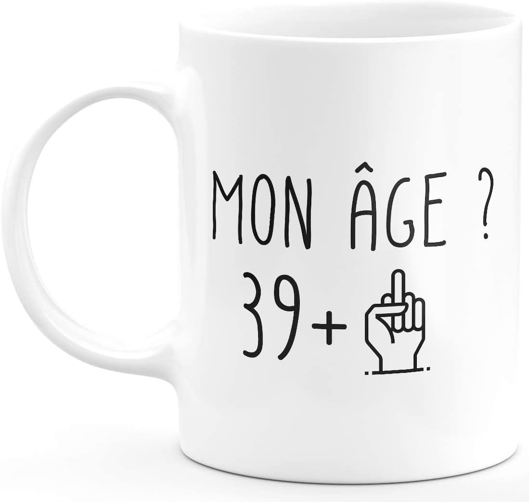Luigi Collection Mug Anniversaire Quarantaine 40 ans Femme Humour