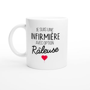 kubek je suis une infirmière z opcją raleuse - tasse oryginalny humor cadeau Rigolo Humoristique Fun à Message for femme