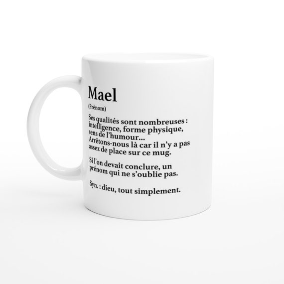 mug définition prénom cadeau Marin - Ceramike