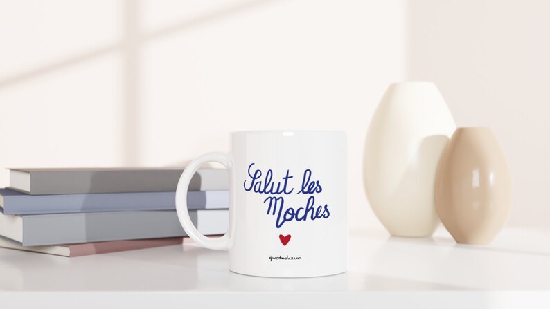 Mug Humour Cadeau Original fun à Message pour Femme et Homme - salut les moches - idée Cadeau Meilleure Amie Beau frère Travail pour Noel image 6
