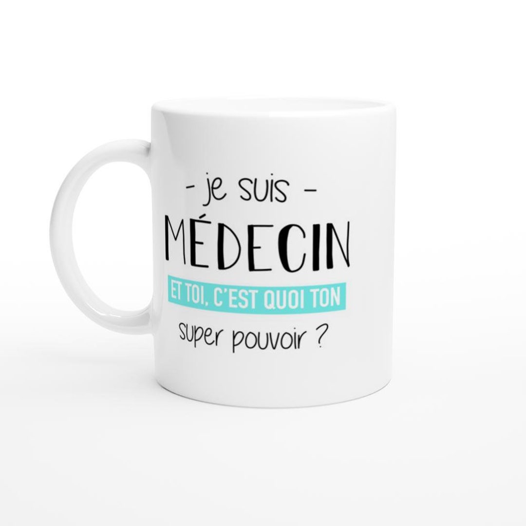 Mug intervenant super pouvoir - cadeau homme intervenant humour drôle idéal  pour anniversaire