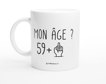 Mug 60 Ans Rigolo Drôle Tasse Cadeau Anniversaire Soixante Ans Soixantaine  Homme Femme Humour Original 