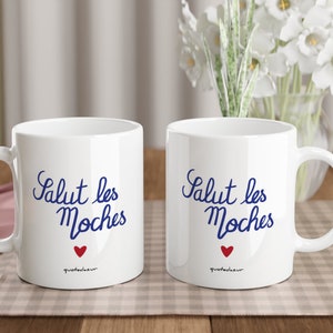 Mug Humour Cadeau Original fun à Message pour Femme et Homme - salut les moches - idée Cadeau Meilleure Amie Beau frère Travail pour Noel image 4