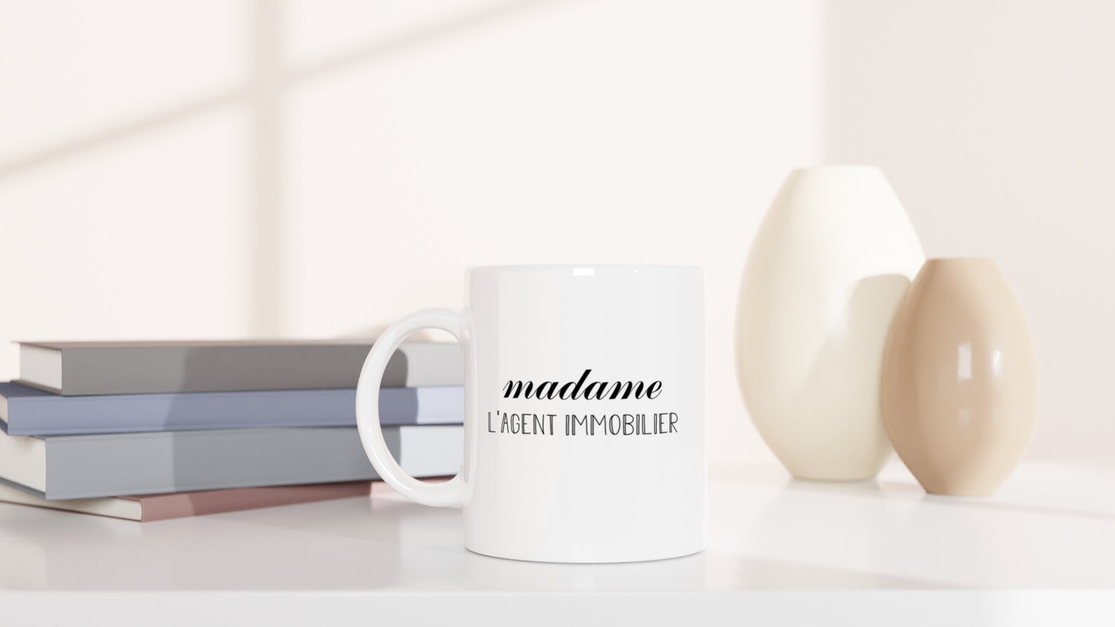 Mug Personnalisé Pour Agent Immobilier, Meilleur Cadeau D'agent
