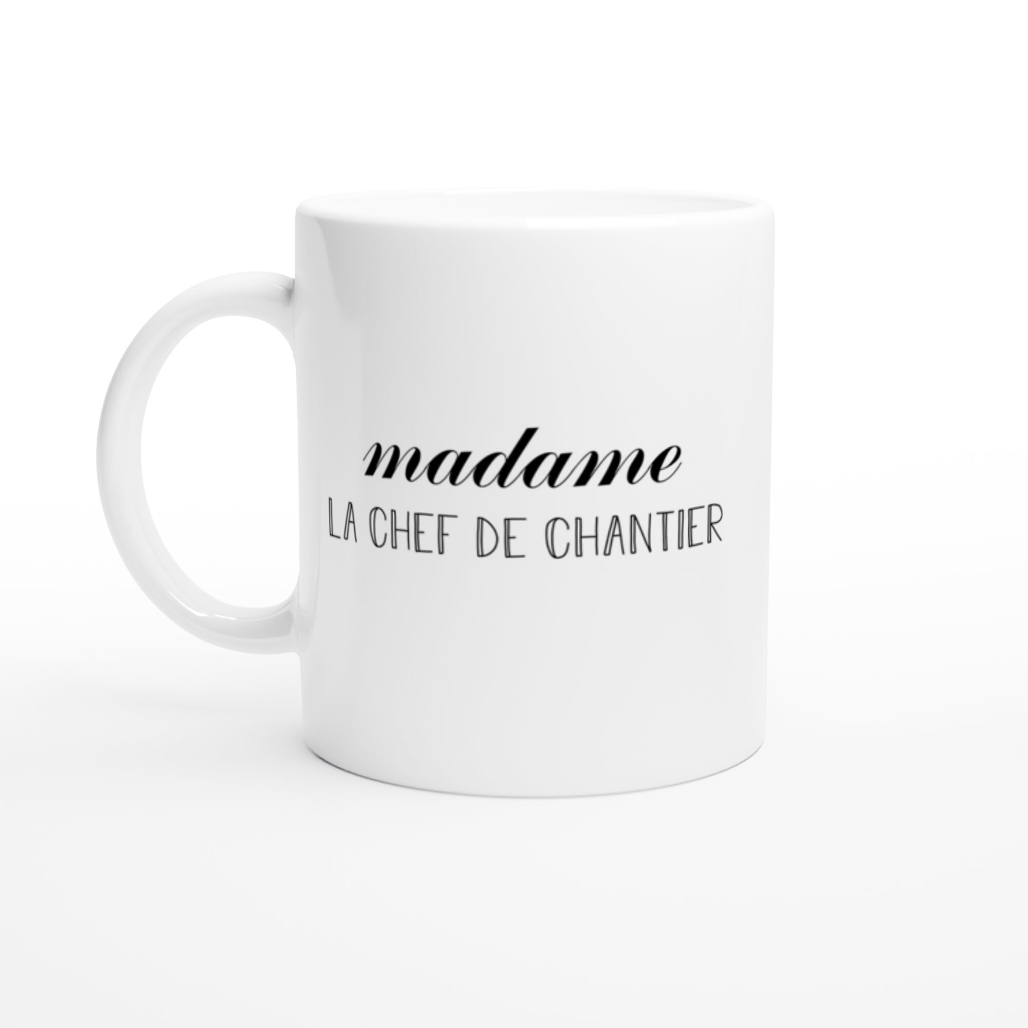 Mug Madame La Chef De Chantier Pour Femme Cadeau Humour Etsy Singapore