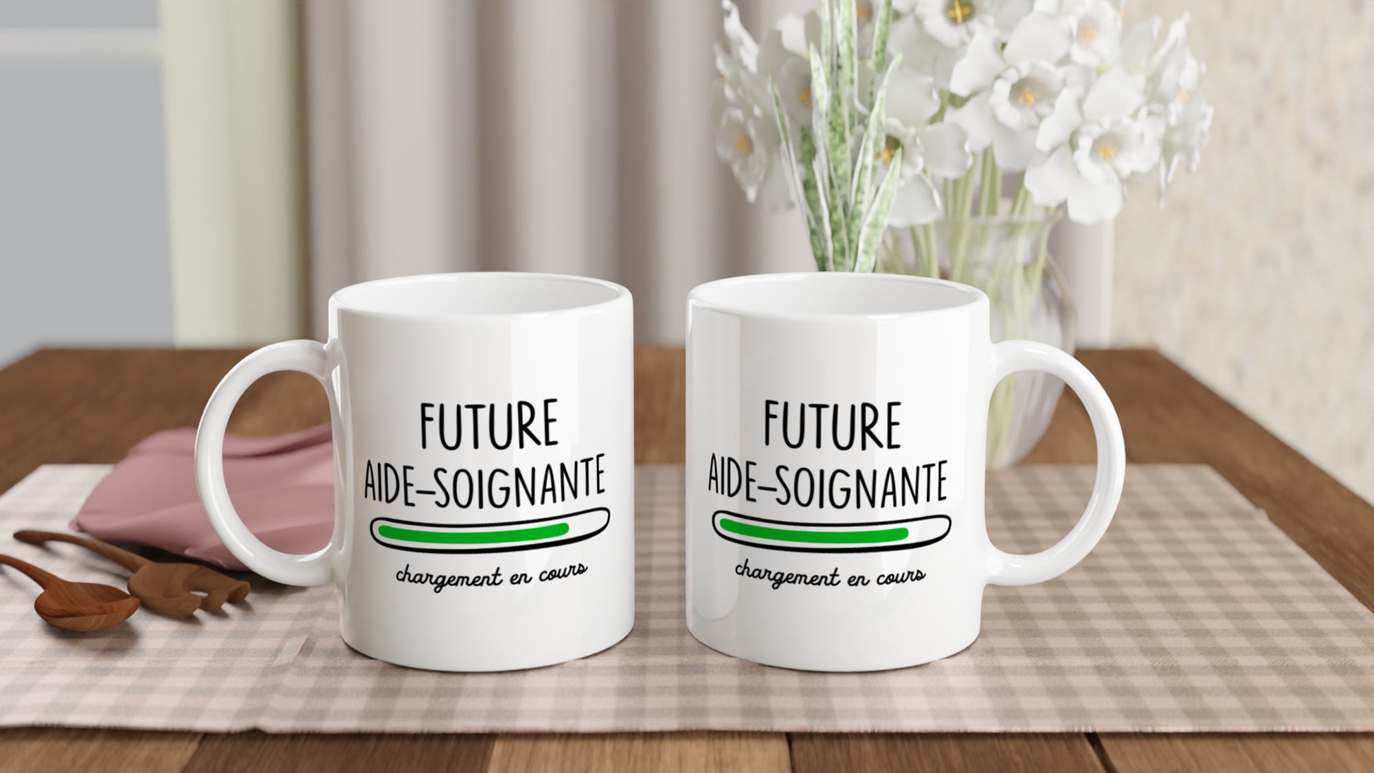 Mug Future Aide-Soignante Chargement en Cours Cadeau pour Les
